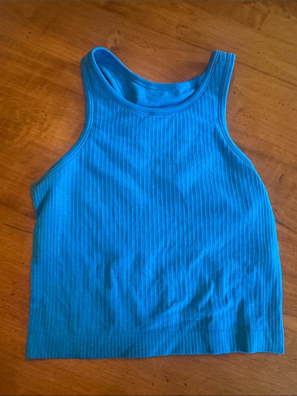 lululemon athletica blue Ribbed crop
